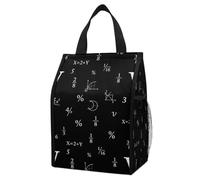 Anceky Borsa termica leggera e a prova di perdite, Unknown X Equation, pieghevole, con tasche, ideale per pranzi in ufficio e giornate in spiaggia.