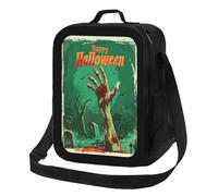 Anceky Borsa termica per il pranzo a forma di mani di zombie di Halloween, riutilizzabile e a prova di perdite, ideale per uomo e donna, ufficio, lavoro, scuola, spiaggia o viaggi.