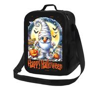 Anceky Borsa termica per il pranzo a forma di nano zombie di Halloween, riutilizzabile e a prova di perdite, ideale per uomo, donna, ufficio, lavoro, scuola, spiaggia o viaggio.