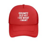 Anceky Cappelli da Baseball in Rete da Uomo e da Donna Grumpy Old Vet I Do What I Want
