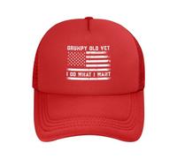 Anceky Cappelli da Baseball in Rete da Uomo e da Donna Grumpy Old Vet I Do What I Want