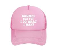 Anceky Cappelli da Baseball in Rete da Uomo e da Donna Grumpy Old Vet I Do What I Want