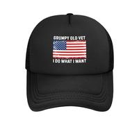 Anceky Cappelli da Baseball in Rete da Uomo e da Donna Grumpy Old Vet I Do What I Want