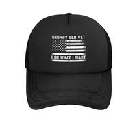 Anceky Cappelli da Baseball in Rete da Uomo e da Donna Grumpy Old Vet I Do What I Want