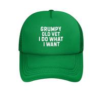 Anceky Cappelli da Baseball in Rete da Uomo e da Donna Grumpy Old Vet I Do What I Want