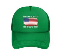 Anceky Cappelli da Baseball in Rete da Uomo e da Donna Grumpy Old Vet I Do What I Want