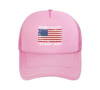 Anceky Cappelli da Baseball in Rete da Uomo e da Donna Grumpy Old Vet I Do What I Want