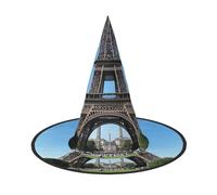 Anceky Cappelli di Halloween con stampa della Torre Eiffel, feste, trucco natalizio, accessori per giochi di ruolo