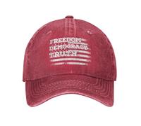 Anceky Cappelli libertà Democrazia verità Fdt Foxtrot-Delta-Tango Cappello Denim cap