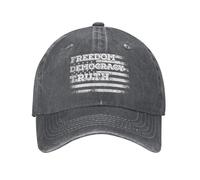 Anceky Cappelli libertà Democrazia verità Fdt Foxtrot-Delta-Tango Cappello Denim cap