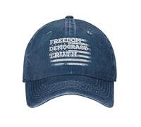 Anceky Cappelli libertà Democrazia verità Fdt Foxtrot-Delta-Tango Cappello Denim cap