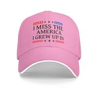 Anceky Cappellino da Baseball Regolabile per Uomo con Scritta Mi Manca l'America in Cui Sono Cresciuto