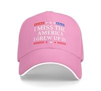 Anceky Cappellino da Baseball Regolabile per Uomo con Scritta Mi Manca l'America in Cui Sono Cresciuto