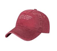 Anceky Cappellino da Baseball Regolabile Vintage I Support A Man's Right'S to Shut TheUp per Uomo e Donna, Nero.