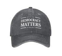 Anceky Cappellino da Golf Unisex con Parte Superiore Vuota in Denim Democracy Matters
