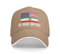 Anceky Cappello da Baseball No War On Iran con la Scritta Iranian Lives Matter