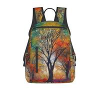 Anceky Colorful Life Trees Travel Backpack Work Business Backpack Purse 14 pollici La