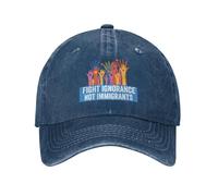 Anceky Combatti l'ignoranza. Cappello per immigrati. Berretto in Cotone PRO-immigrati.