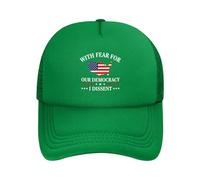 Anceky con Paura per la Nostra democrazia dissenso Cappelli Uomo Donna Cappellini da Baseball in Rete