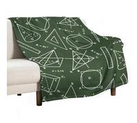 Anceky Coperta da tiro con tema matematica e scienze, per divano, in pile leggero, soffice, per letto, casa, soggiorno, 30"x40"