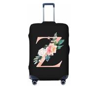 Anceky Coprivaligia da viaggio con lettera floreale ad Z, in spandex, con protezione per valigia, antigraffio, adatta a bagagli da 18 a 32 pollici, custodia per valigia per bambini e adulti, media