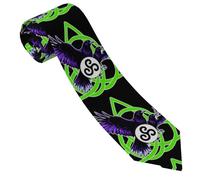 Anceky Cravatta con la triplice dea Morrigan Raven per uomo, per matrimoni, feste e festività