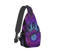 Anceky Cultura ebraica Hamsa arte malocchio borsa a tracolla petto, borsa a tracolla unisex, viaggio, sport, zaino da trekking