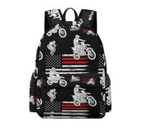 Anceky Divertente e leggero zaino da motocross American Thin Red Line