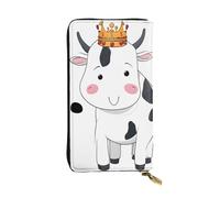 Anceky Elegante portafoglio lungo da donna Dairy Cow, grande capacità in pelle PU con più scomparti per carte, porta carte di credito, pochette, organizer per carte di credito, monete e banconote.