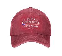 Anceky Feed The PeopleWar Hat Anti 47 Protest Retro Cotton cap