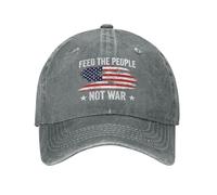 Anceky Feed The PeopleWar Hat Anti 47 Protest Retro Cotton cap