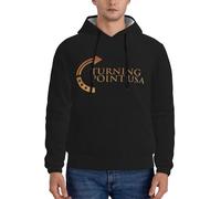 Anceky Felpa con Cappuccio da Uomo Turning Point USA Gold con Tasche