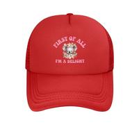 Anceky First of all I'm A Delight Cappelli Uomo Donna Cappellini da Baseball in Rete