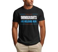 Anceky Gli immigrati Sono Benvenuti Qui, Maglietta da Uomo a Favore degli immigrati