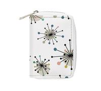 Anceky Graziosa borsa porta carte portatile e compatta in pelle Atomic Retro Mid Century Modern