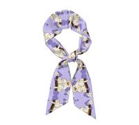 Anceky Graziosa sciarpa lunga da donna stampata con scimmietta dorata, misura 46,9 x 3,1 pollici, veste perfettamente e mostra facilmente un temperamento elegante.