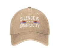 Anceky Il Silenzio è complicità Cappelli in Denim Unisex Golf Sport Cappellino Vuoto