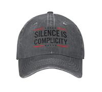 Anceky Il Silenzio è complicità Cappelli in Denim Unisex Golf Sport Cappellino Vuoto