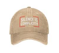 Anceky Il Silenzio è complicità Cappelli in Denim Unisex Golf Sport Cappellino Vuoto
