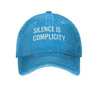 Anceky Il Silenzio è complicità Cappelli in Denim Unisex Golf Sport Cappellino Vuoto