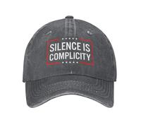 Anceky Il Silenzio è complicità Cappelli in Denim Unisex Golf Sport Cappellino Vuoto