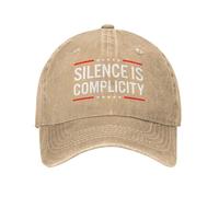Anceky Il Silenzio è complicità Cappelli in Denim Unisex Golf Sport Cappellino Vuoto
