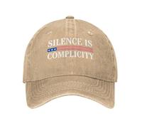 Anceky Il Silenzio è complicità Cappelli in Denim Unisex Golf Sport Cappellino Vuoto