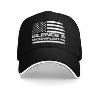 Anceky Il Silenzio è complicità Cappello Liberal Democratico libertà Uguaglianza Cappellino da Baseball