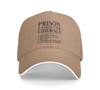Anceky La Prigione è Perfetta per i liberali - Cappellino da Baseball Anti-liberale per Uomo e Donna