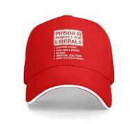 Anceky La Prigione è Perfetta per i liberali - Cappellino da Baseball Anti-liberale per Uomo e Donna