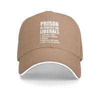 Anceky La Prigione è Perfetta per i liberali - Cappellino da Baseball Anti-liberale per Uomo e Donna