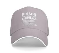 Anceky La Prigione è Perfetta per i liberali - Cappellino da Baseball Anti-liberale per Uomo e Donna