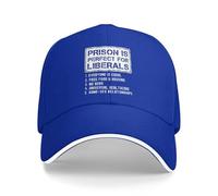 Anceky La Prigione è Perfetta per i liberali - Cappellino da Baseball Anti-liberale per Uomo e Donna