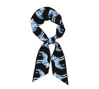 Anceky La sciarpa lunga da donna con stampa Data Breach, che misura 46,9 x 3,1 pollici, veste perfettamente e mostra con facilità un temperamento elegante.